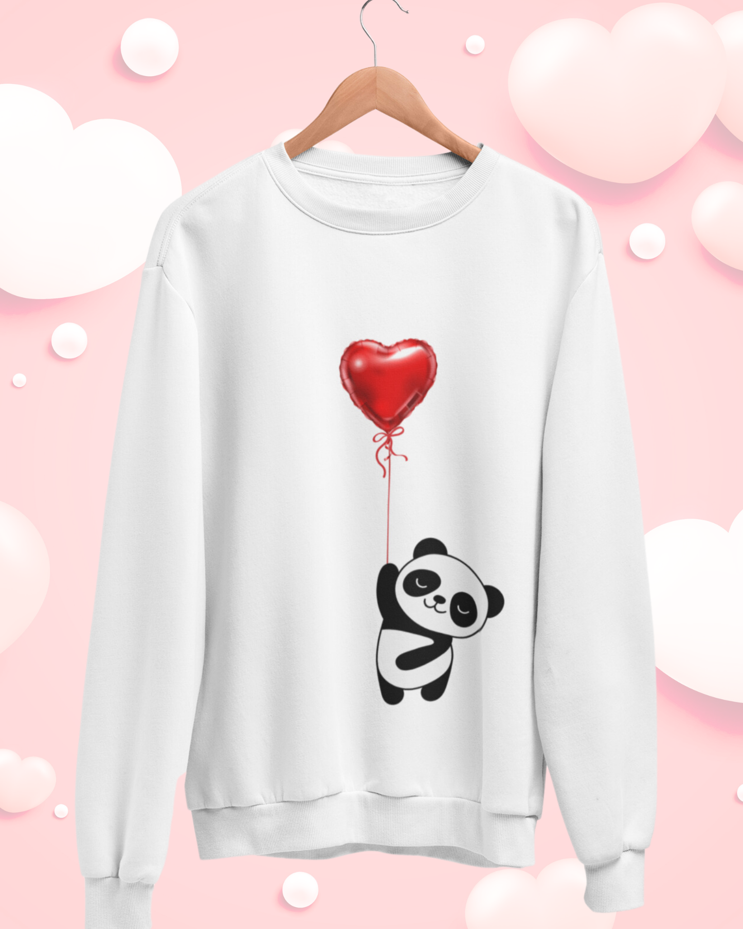 Sudadera blanca Personalizada. Osito panda soñador