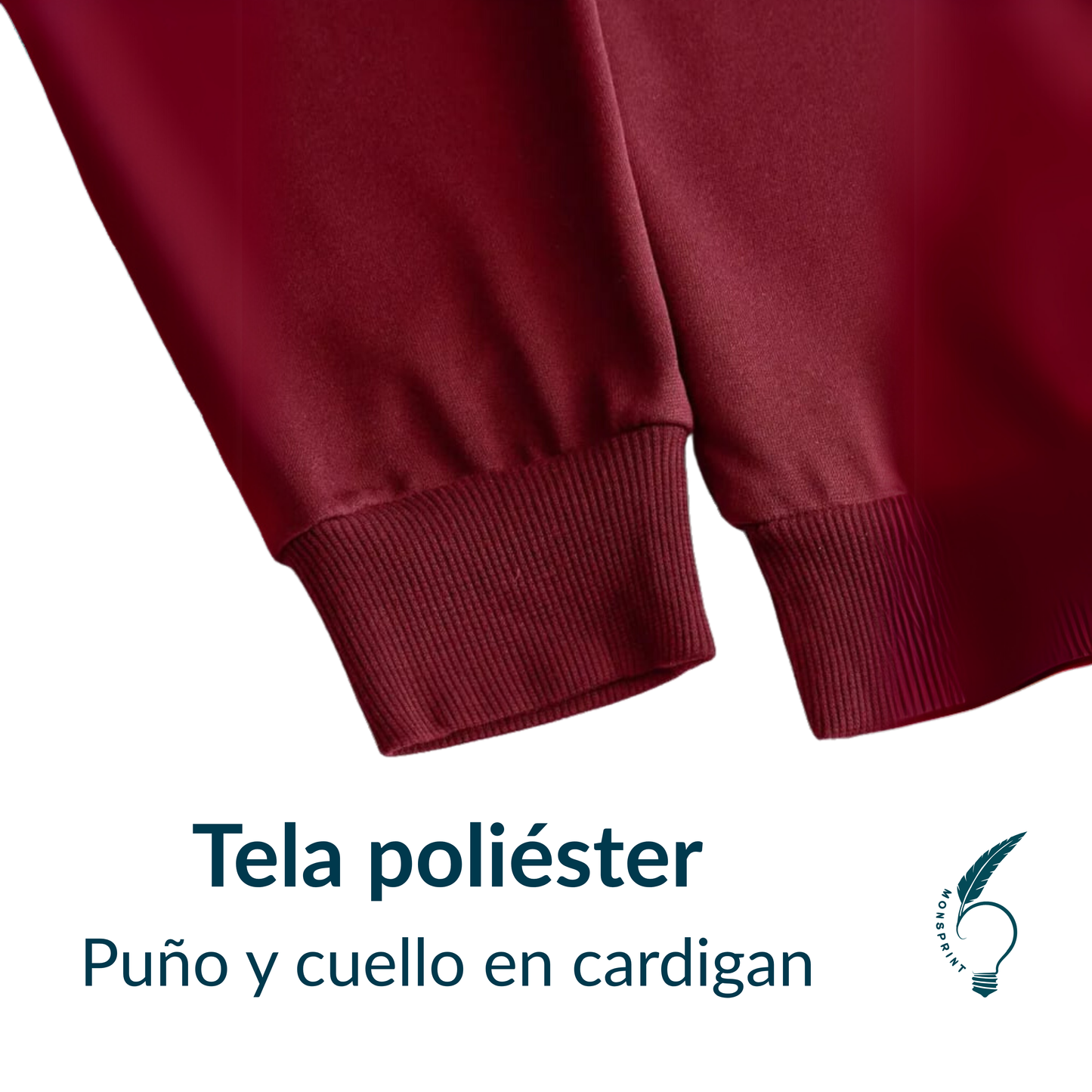 Sudadera Panda Urbano – Diseño Musical Bordó | Monsprint