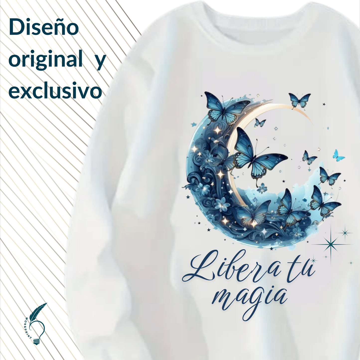Sudadera blanca Personalizada. Libera tu magia