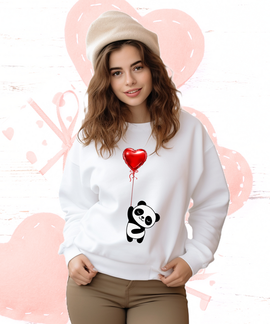 Sudadera blanca Personalizada. Osito panda soñador