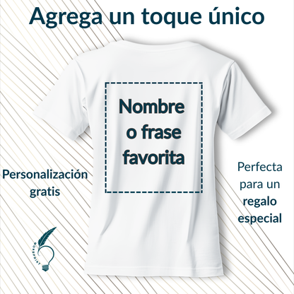 Playera Blanca para Mujer con Diseño de Corazones “Love” – Personalizada, Estilo Romántico y Casual | Monsprint