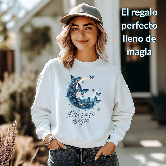 Sudadera blanca Personalizada. Libera tu magia