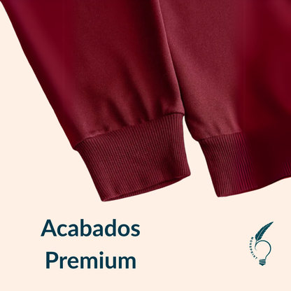 Sudadera Burdeos de Mujer con Gatito y Luna 🌙 | Personalizable y Estilo Monsprint